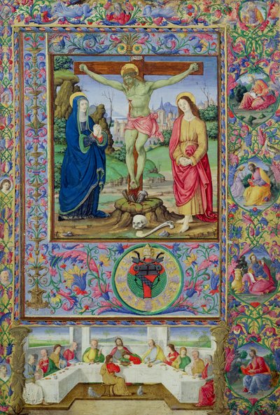 The Crucifixion and the Last Supper by Bartolomeo Della Gatta